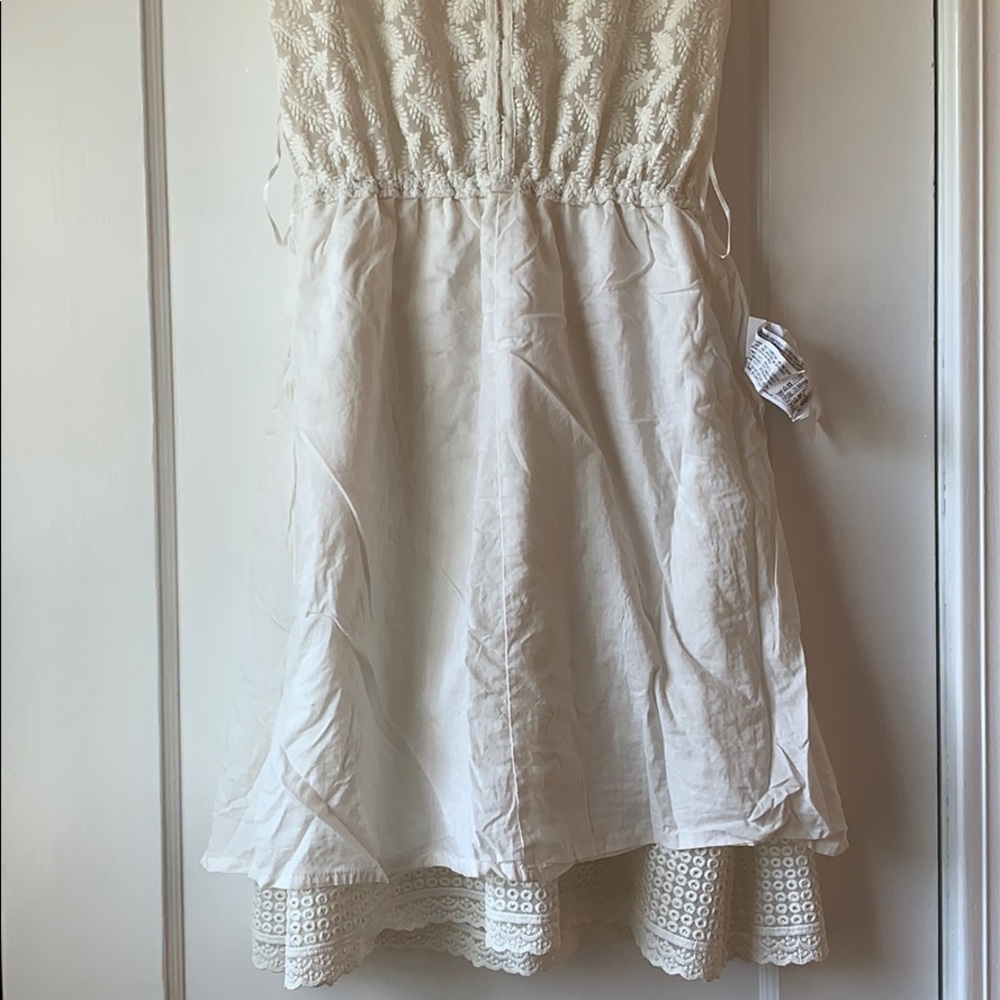 STRADIVARIUS White Summer Dress, Knee Length, S - Picture 8 of 12